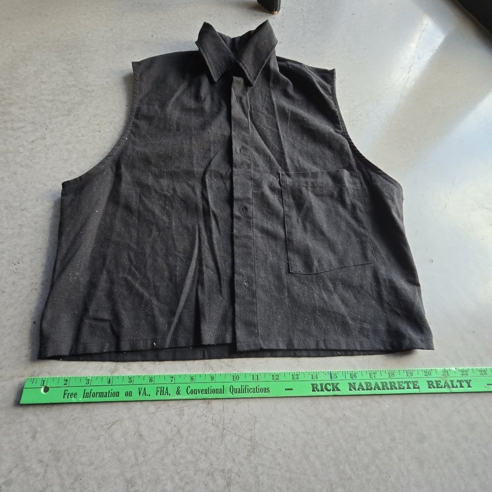 MODUS VIVENDI linen pants and top set black, sz M - Picture 14 of 15